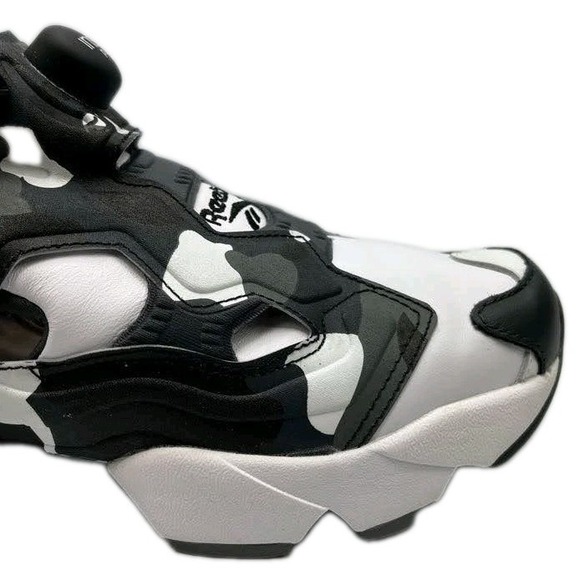 Reebok A Bathing Ape x Mita x InstaPump Fury Shoes Men 7 White Black Camo BD1355